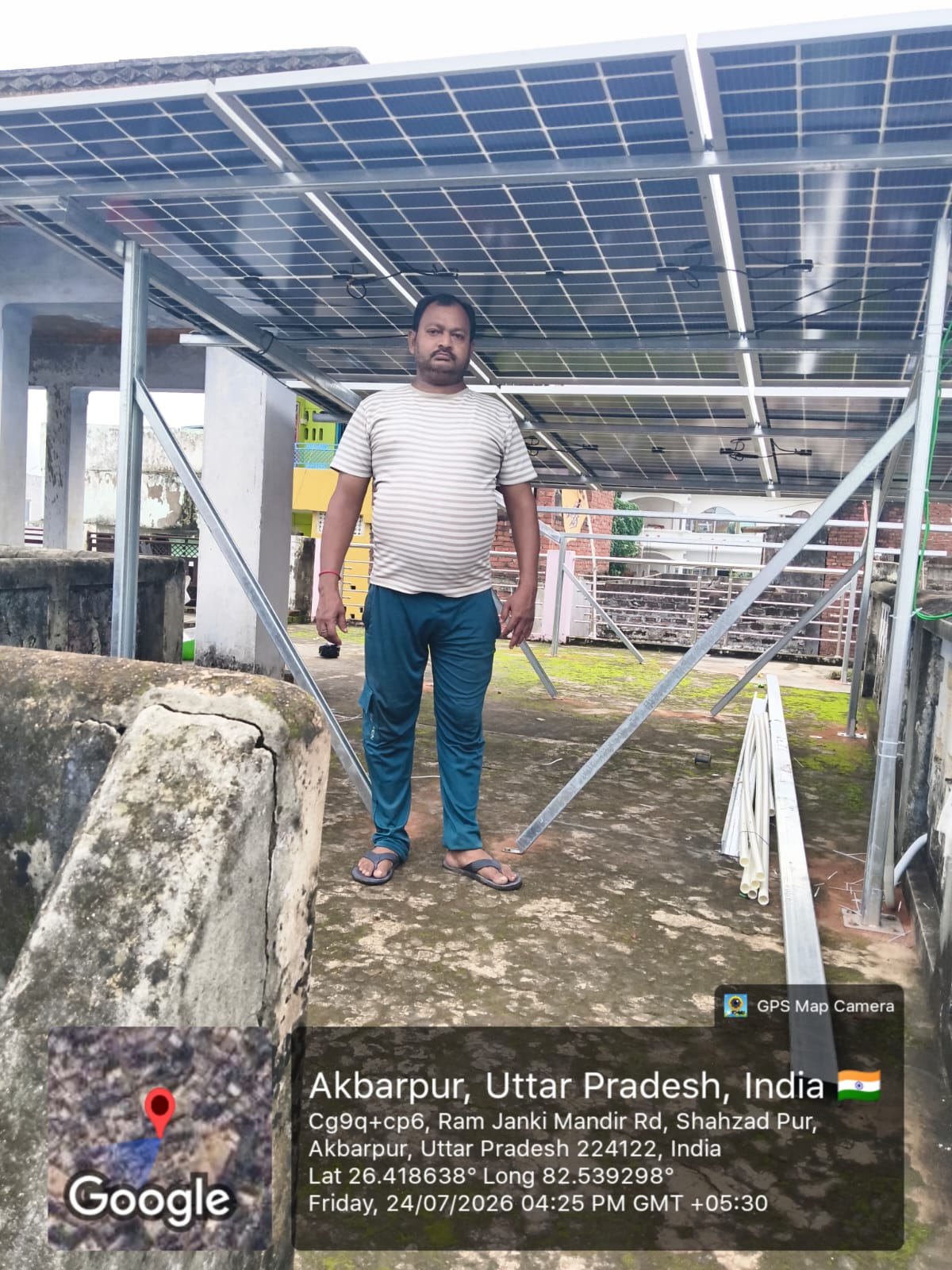 Solar installation in Akbarpur