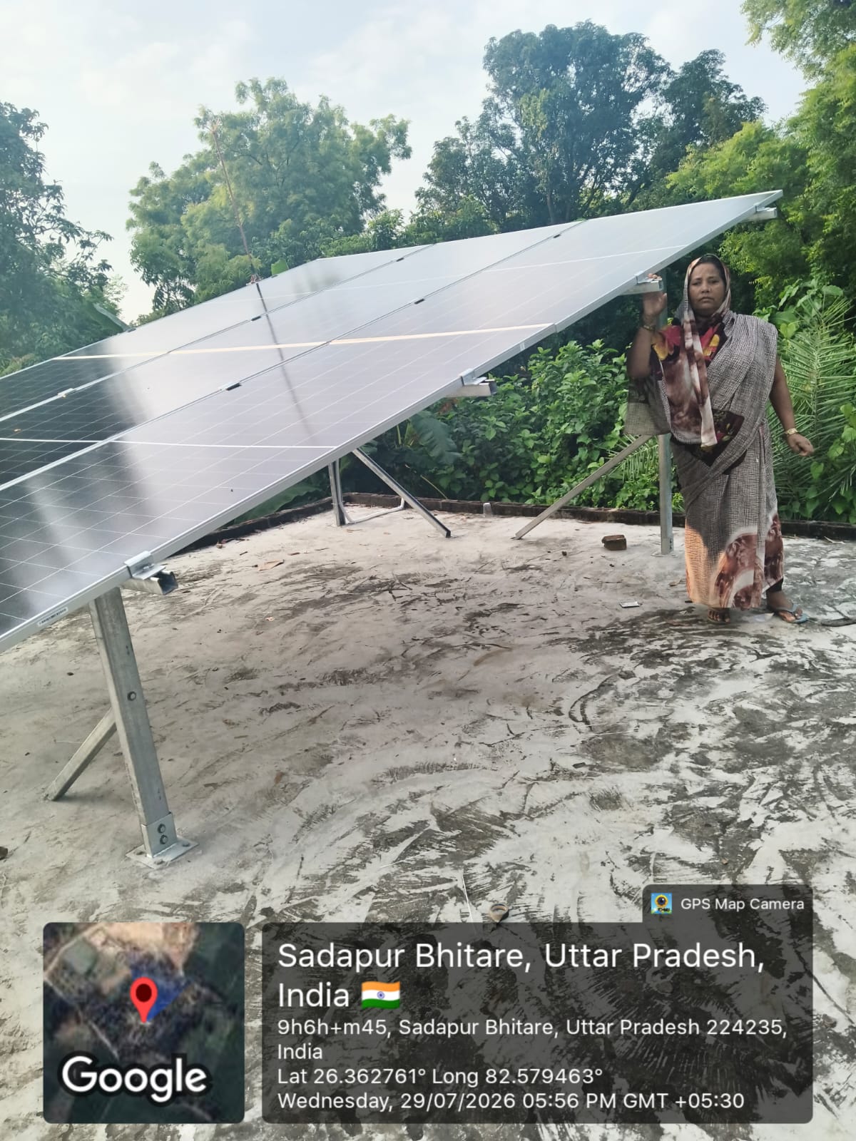 Solar installation in Sadapur Bhitare